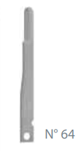 [B161064] 10 sterile blades for No. 64 micro scalpel - Landanger