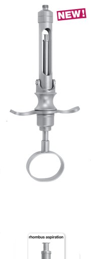 [19.700.02] Cartridge syringes, metric thread, 1.8 cc, diamond aspiration, handle with thumb ring (19.700.02) Zepf - Delynov