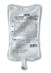 [32.E0001.00] X15 Sterile solution 500mL (sodium chloride 0.9 pour cent ) for cooling rotating surgical- Omnia - Delynov