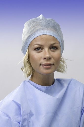 [30.M0005.00] 100-pack of light blue surgical Charlotte with adjustable ties - Omnia - Delynov