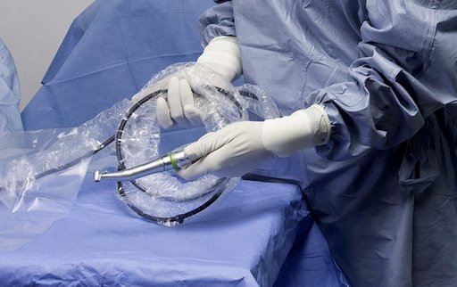 [12.U0004.00] 🔵 Gaine stérile avec élastique de fixation 120x7cm (x50) - Omnia - Delynov