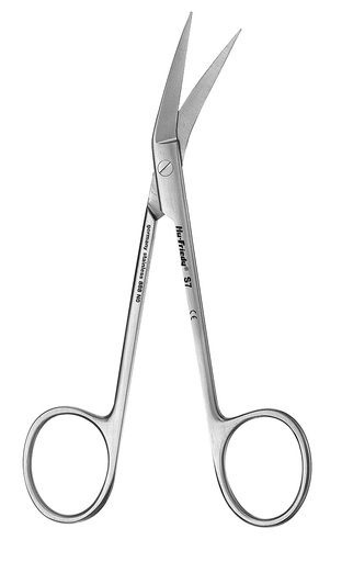 [S7] Wagner #7 scissors angled serrated 11.5cm