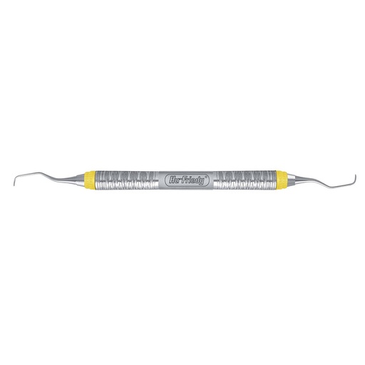 [SG5/675] Curette Gracey #5/6 manche #7 oral/labial jaune