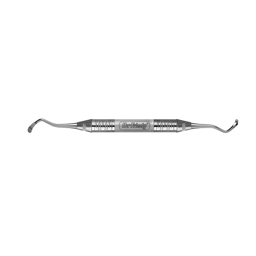 [SINC1S6] Curette Sinus #1 manche #6 court (SINC1S6) - Hu-Friedy - Delynov