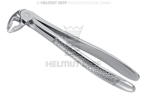 [12.036.02] Surgical dental extraction forceps for lower roots, English pattern, figure 36, special long jaws - Helmut Zepf (12.036.02) - Delynov