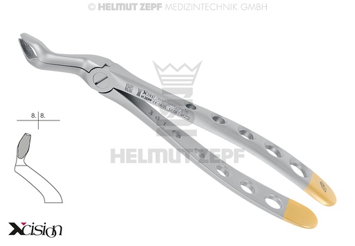 [12.067.95ZD] Daviers d'extraction dentaire pour dents de sagesse supérieures, modèle anglais modifié - Helmut Zepf (12.067.95ZD) - Delynov