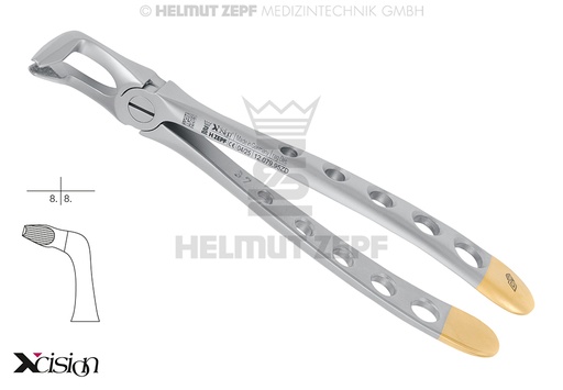[12.079.95ZD] Dental extraction forceps for lower wisdom teeth, modified English pattern - Helmut Zepf (12.079.95ZD) - Delynov