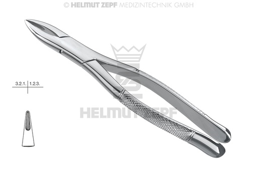 [14.001.01] American Pattern Henahan Dental Extraction Forceps Fig. 1-A, dental surgery instrument - Helmut Zepf (14.001.01) - Delynov