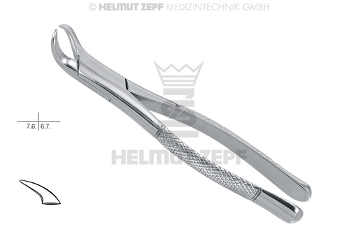 [14.023.00] American pattern surgical dental extraction forceps, figure 23 - Helmut Zepf (14.023.00) - Delynov