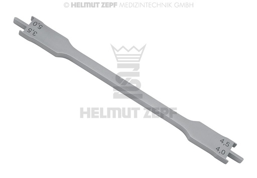[19.260.10AS] Positionneur de bracket pour slot 0.022, acier inoxydable, longueur 13 cm - Helmut Zepf (19.260.10AS) - Delynov