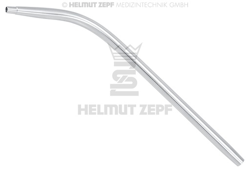[19.649.60] Surgical aspirator for endo-tips, Luer connection, curved - Helmut Zepf (19.649.60) - Delynov