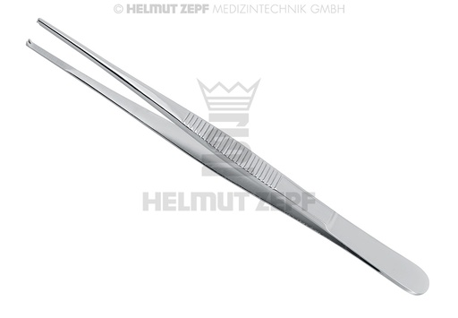 [22.408.14] Pince à griffes chirurgicale étroite, 1 x 2 dents, longueur 14,5 cm - Helmut Zepf (22.408.14) - Delynov