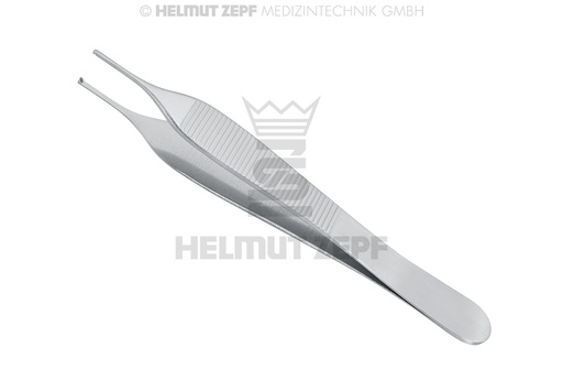 [22.486.12] Adson tissue forceps, 12 cm, for tissue grasping and surgical handling - Helmut Zepf (22.486.12) - Delynov