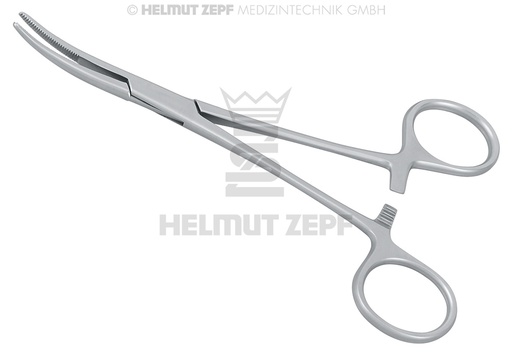[23.099.14] Kelly Haemostatic Forceps curved 14 cm - Helmut Zepf (23.099.14) - Delynov