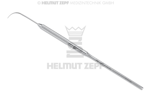 [24.102.03A] Sonde chirurgicale à une extrémité, manche rond en acier inoxydable, figure 3A - Helmut Zepf (24.102.03A) - Delynov