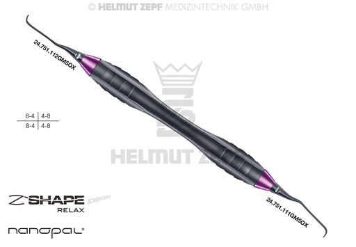 [24.224.11GM5OX] Gracey 11/12 special surgical curette, 3 mm elongated shank - Helmut Zepf (24.224.11GM5OX) - Delynov