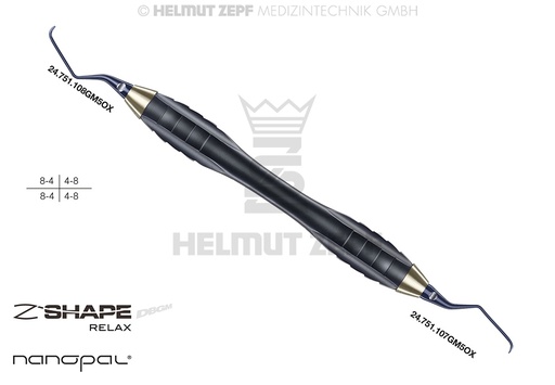 [24.225.07GM5OX] Gracey 7/8 surgical dental curette, 3 mm extra-long shank - Helmut Zepf (24.225.07GM5OX) - Delynov