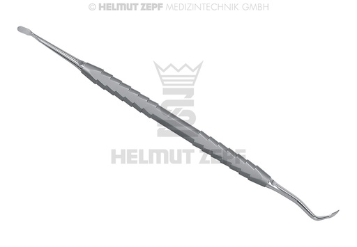[24.747.07] Dual-use combined surgical lingual periosteal elevator, back action surfaces - Helmut Zepf (24.747.07) - Delynov