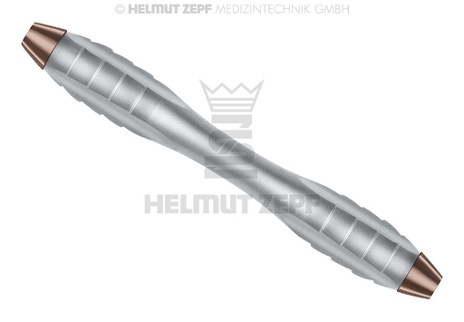 [26.030.02] Z-Shape Relax surgical elevator and syndesmotome, burnished handle, concave cavity, convex scale - Helmut Zepf (26.030.02) - Delynov