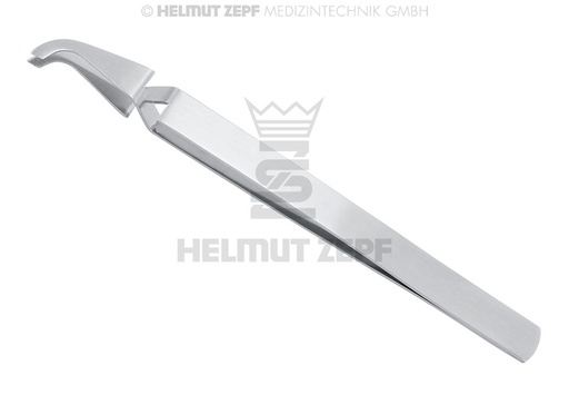 [31.299.01] Orthodontic bracket positioning tweezers, rear end for angulation adjustment - Helmut Zepf (31.299.01) - Delynov