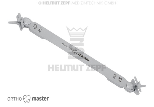 [33.261.01] Orthodontic Bracket Positioner FIG 1 System .018 with 3 and 3.5 mm pin distances - Helmut Zepf (33.261.01) - Delynov