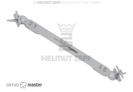 [33.261.02] Positionneur de bracket pour système FIG 2 .018", distances intermolaires 4 et 4,5 mm - Helmut Zepf (33.261.02) - Delynov