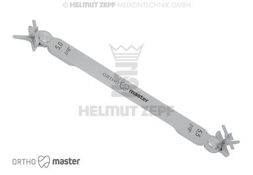 [33.261.03] Positionneur de brackets pour système FIG 3 .018", distance inter-bracket 5 - 5,5 mm - Helmut Zepf (33.261.03) - Delynov