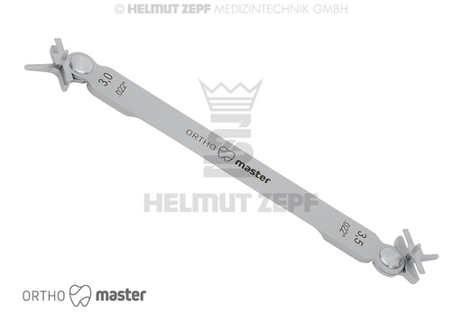 [33.261.10] FIG 4 bracket positioner .022" system, 3 and 3.5 mm inter-bracket distances - Helmut Zepf (33.261.10) - Delynov