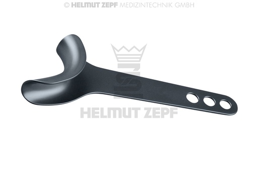 [37.457.01TI] Surgical Cheek & Photo Retractor, 1/2 Left, Onyx - Helmut Zepf (37.457.01TI) - Delynov