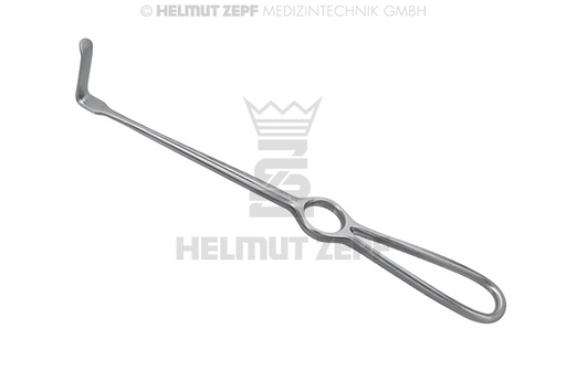 [38.428.02] Obwegeser Soft Tissue Retractor, curved upwards - Helmut Zepf (38.428.02) - Delynov