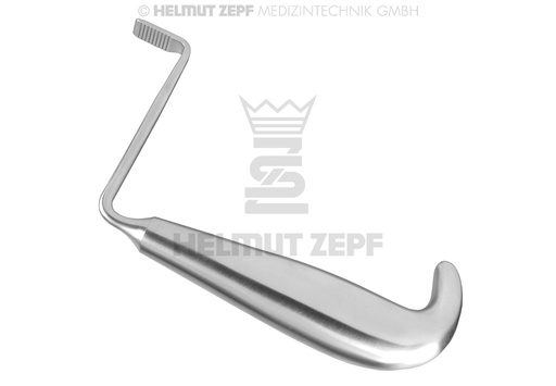 [38.471.15] Tessier surgical retractor for mobilization, left branch, length 15 cm - Helmut Zepf (38.471.15) - Delynov