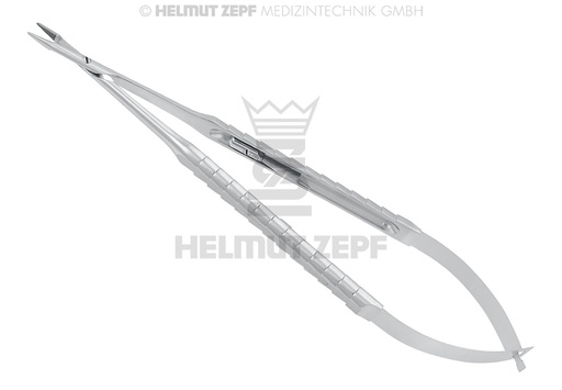 [41.015.17] Micro porte-aiguille combiné avec ciseaux, modèle Würzburg "Hold-and-Cut" - Helmut Zepf (41.015.17) - Delynov