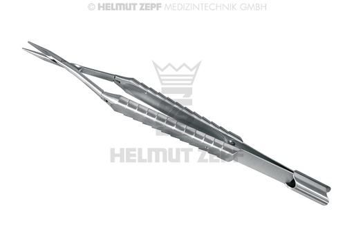 [41.017.17] EPF-Line micro needle holder, 17.5 cm, serrated tungsten carbide - Helmut Zepf (41.017.17) - Delynov