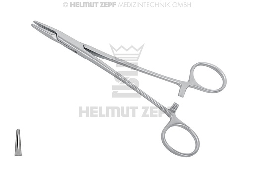 [41.256.16] Mayo-Hegar Needle Holder, 16 cm, for surgical suture - Helmut Zepf (41.256.16) - Delynov