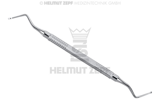 [41.855.00] Lucas Double-Ended Curette, 2mm tip, Fig. 0 - Helmut Zepf (41.855.00) - Delynov