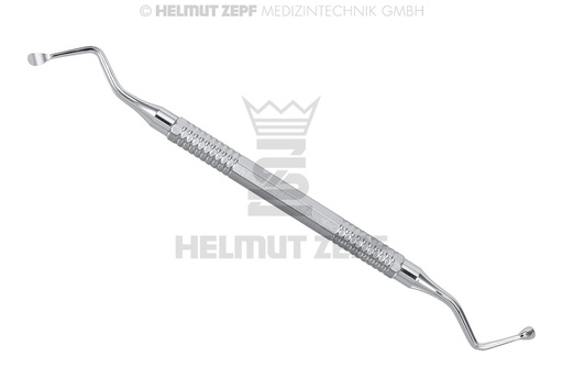 [41.855.03] Lucas surgical curette, double-ended, 4 mm - Helmut Zepf (41.855.03) - Delynov