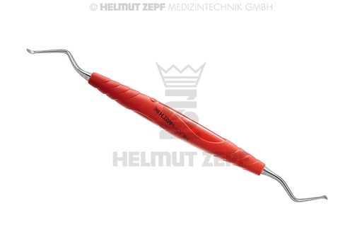 [41.855.22] Angled Lucas Curette 90°, combined tip, diameter 2.5 mm - Helmut Zepf (41.855.22) - Delynov