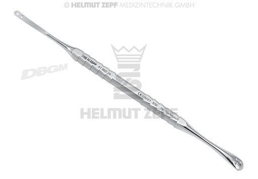 [41.862.24] Raspatoire chirurgical combiné avec perforateur pour préparer le mucopérioste - Helmut Zepf (41.862.24) - Delynov