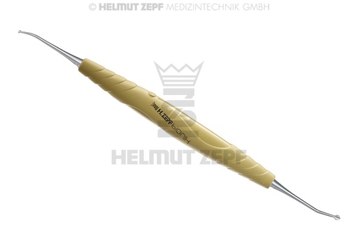 [46.035.01] Bionik yellow ergonomic handle papilla elevator - Helmut Zepf (46.035.01) - Delynov