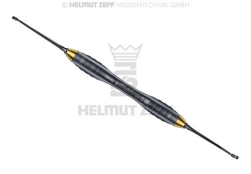 [46.045.01OX] Instrument chirurgical du Dr. Zeltner pour technique SRCD, manche ergonomique en forme de Z - Helmut Zepf (46.045.01OX) - Delynov