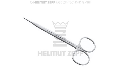 [46.220.12] Gingival surgical scissors, straight, narrow tips, length 12 cm - Helmut Zepf (46.220.12) - Delynov