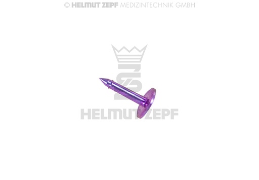 [47.561.06] Broche chirurgicale en titane renforcé, diamètre 1 mm, tige 0,8 mm - Helmut Zepf (47.561.06) - Delynov