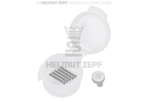 [47.574.12] Titanium cross-slot screw, Ø 1.2 mm, length 12 mm, for microsurgery, grey anodized - Helmut Zepf (47.574.12) - Delynov