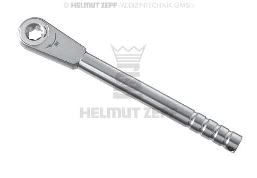 [47.800.05] Clé à cliquet chirurgicale sans torque, noyau octogonal 2x4 mm - Helmut Zepf (47.800.05) - Delynov