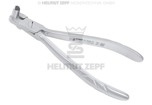 [47.834.01] Mandibular Implant Body Extraction Forceps - Helmut Zepf (47.834.01) - Delynov