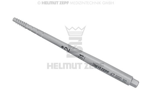 [47.990.30] Screw-in conical osteotome insert, straight, size 2, Ø 2-3 mm - Helmut Zepf (47.990.30) - Delynov
