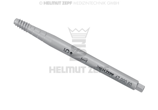 [47.990.60] Screw-in osteotome insert, straight, conical, Ø 3-5 mm, size 5 - Helmut Zepf (47.990.60) - Delynov