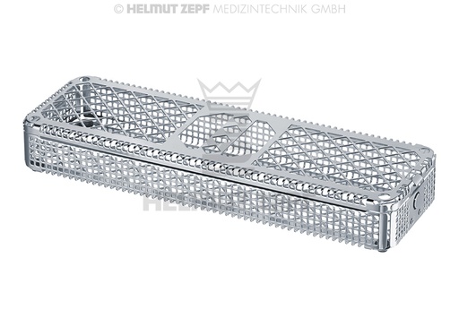 [85.194.50] Surgical Instrument Wash Basket, 1/1 x 1/2, Longitudinal - Helmut Zepf (85.194.50) - Delynov