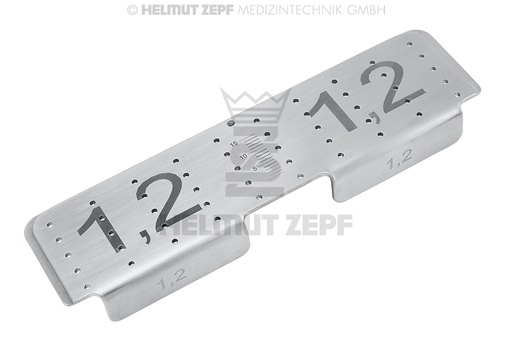 [85.540.51] Rack de rangement pour vis chirurgicales 1,2 et 1,2 CMF - Helmut Zepf (85.540.51) - Delynov
