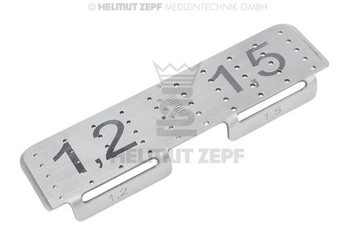 [85.540.52] Rack chirurgical pour rangement de vis 1,2 et 1,5 mm CMF - Helmut Zepf (85.540.52) - Delynov